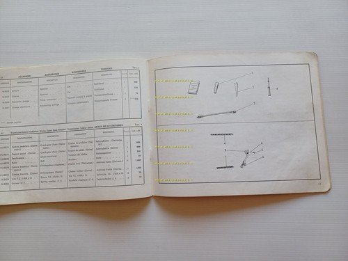 Motom 50 Daina 1967 catalogo ricambi originale spare parts catalogue
