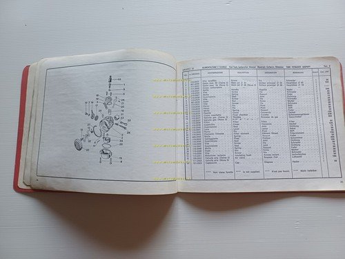 Motom 50 Daina 3 1968 catalogo ricambi originale