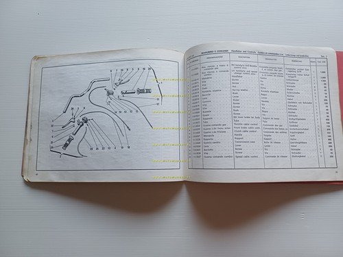 Motom 50 Daina 3 1968 catalogo ricambi originale
