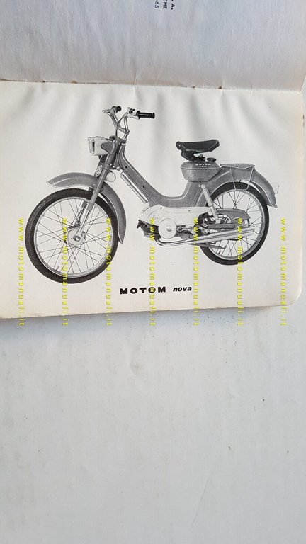 Motom 50 Nova 1965 manuale uso manutenzione libretto originale owner's …