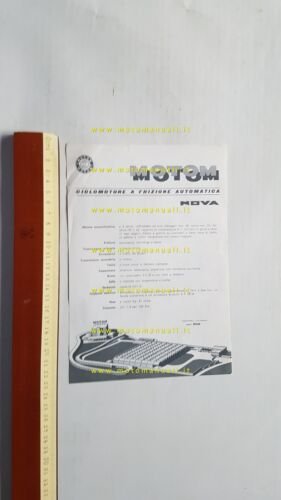 Motom 50 Nova 1966 depliant originale