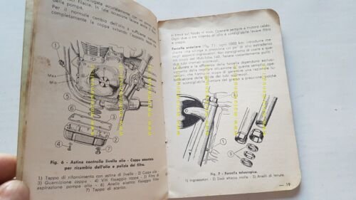 Motom 51 1957 manuale uso manutenzione libretto originale owner's manual