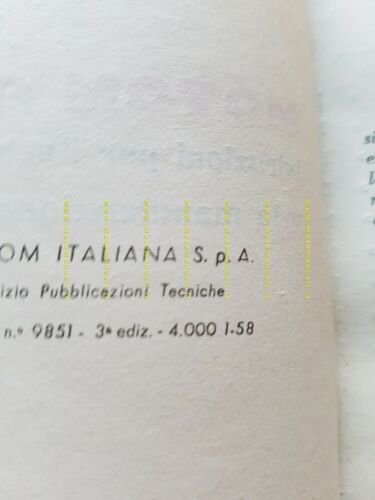 Motom 98 T - TS 1958 manuale uso manutenzione libretto …