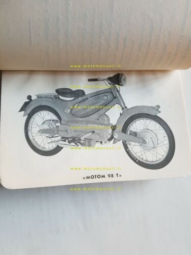 Motom 98 T - TS 1958 manuale uso manutenzione libretto …