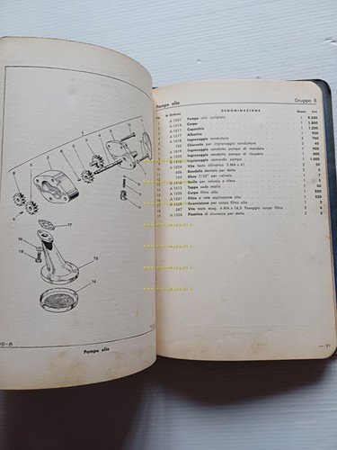 MOTOM 98 TS - T 1956 catalogo ricambi italiano originale