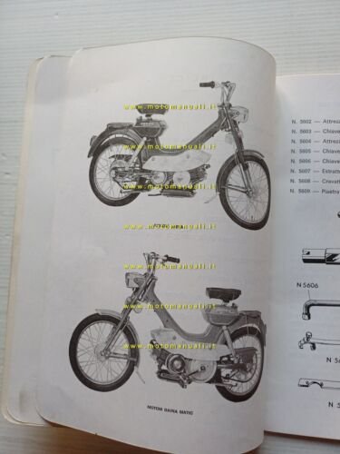 Motom Daina 1967 manuale officina italiano originale