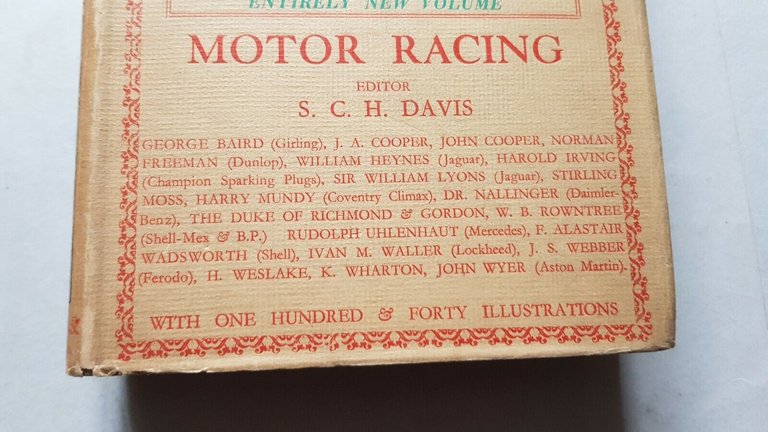 Motor Racing - H. Davis - The Lonsdale Library Vol …