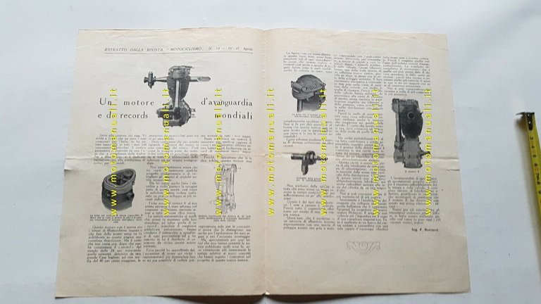 Motori "K" Küchen 1927 depliant Italiano originale brochure