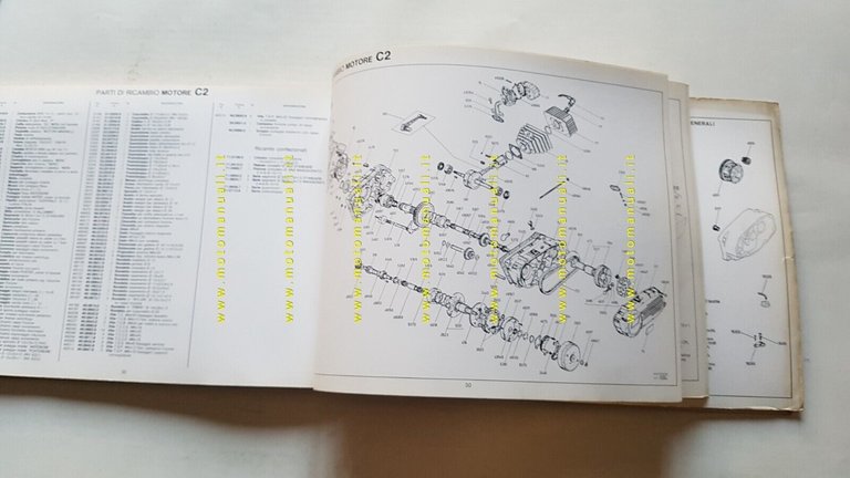 Motron 50 catalogo generale ricambi tutti ciclomotori 1982 originale parts …