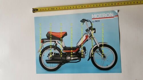 Motron 50 RCV ciclomotore anni 80 depliant originale brochure