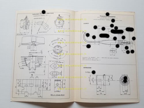 Motron 50 SV3-R tubone 1980 scheda omologazione DGM Facsimile originale