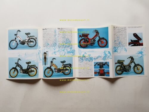 Motron produzione tuboni ciclomotori 1980 depliant originale italiano