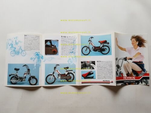 Motron produzione tuboni ciclomotori 1980 depliant originale italiano