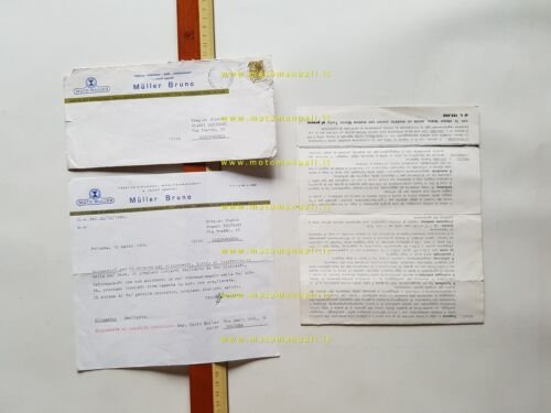 Muller 50 Regolarità Super 1966 depliant originale italiano