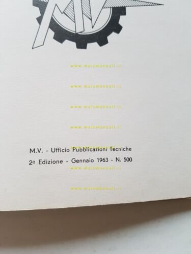 MV Agusta 125 Centomila - EL 1963 catalogo ricambi originale …