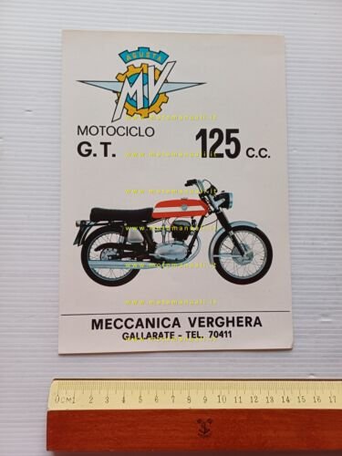 MV Agusta 125 GT depliant italiano originale