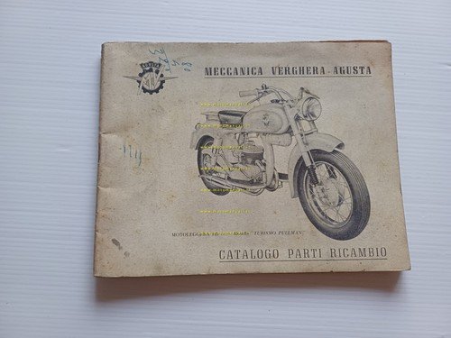 MV Agusta 125 Pullman 1955 catalogo ricambi originale italiano