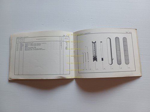MV Agusta 125 SuperPullman 1956 catalogo ricambi originale italiano