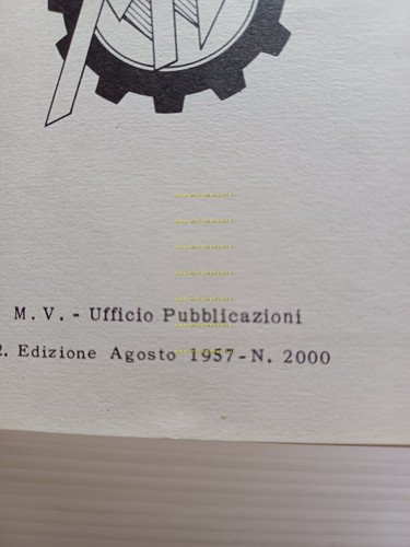 MV Agusta 125 T.R.L. Turismo Rapido Lusso 1957 catalogo ricambi …