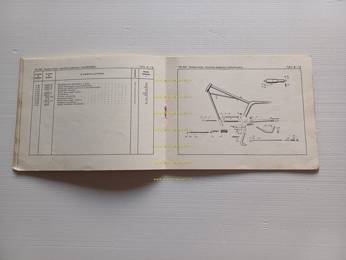 MV Agusta 125 T.R.L. Turismo Rapido Lusso 1957 catalogo ricambi …