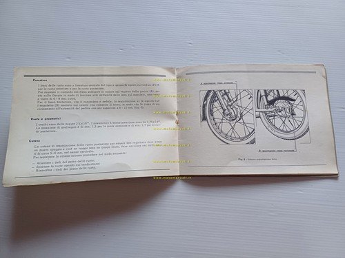 MV Agusta 125 TR Turismo Rapido 1954 manuale uso manutenzione …