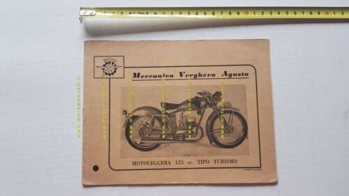 MV Agusta 125 Turismo 1949 manuale uso manutenzione originale owner's …
