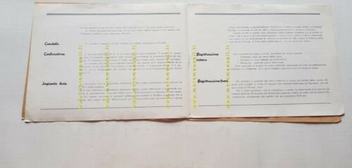 MV Agusta 125 Turismo 1949 manuale uso manutenzione originale owner's …