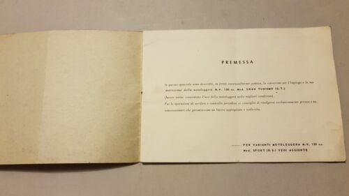 MV Agusta 150 Gran Turismo - RS Sport 1960 manuale …