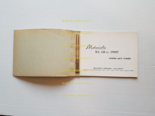 MV Agusta 150 Sport 1963 catalogo ricambi originale spare parts …