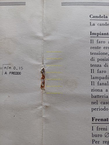 MV Agusta 175 C.S. Sport 1957 manuale uso manutenzione libretto …