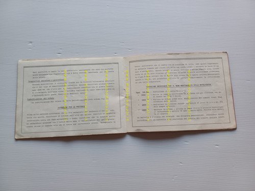 MV Agusta 175 C.S.T.L. 1954 manuale uso manutenzione originale owner's …