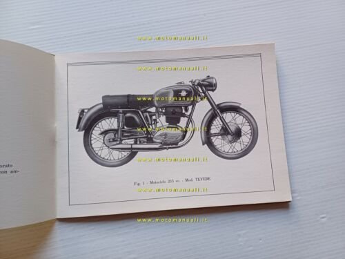 MV Agusta 235 Tevere 1960 manuale uso manutenzione libretto italiano …
