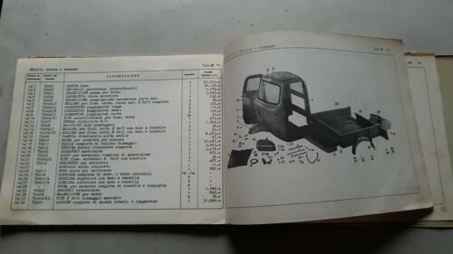 MV Agusta 235 Tevere Motocarro 1960 catalogo ricambi originale parts …