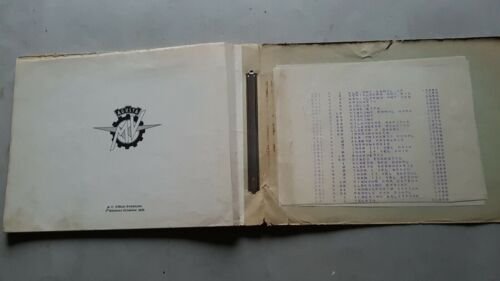 MV Agusta 235 Tevere Motocarro 1960 catalogo ricambi originale parts …