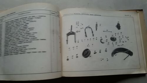 MV Agusta 235 Tevere Motocarro 1960 catalogo ricambi originale parts …
