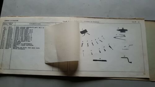 MV Agusta 235 Tevere Motocarro 1960 catalogo ricambi originale parts …