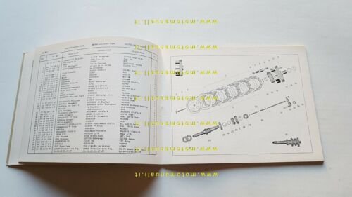 MV Agusta 250 B 1969 catalogo ricambi originale genuine spare …