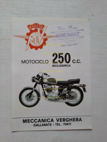 MV AGUSTA 250 B 1969 depliant ITALIANO originale