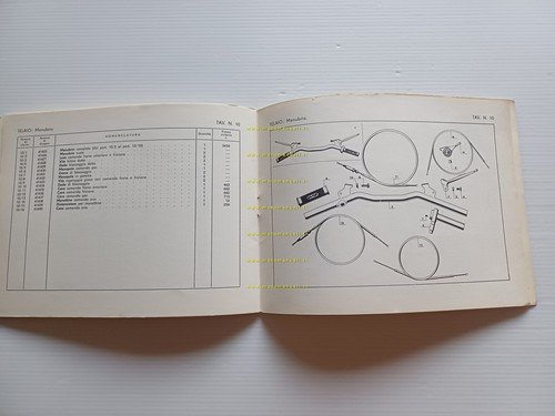 MV Agusta 250 Turismo Raid 1957 catalogo ricambi originale italiano