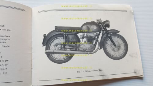 MV Agusta 250 Turismo Raid 1957 manuale uso manutenzione libretto …