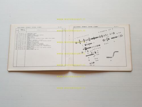 MV Agusta 310 MOTORE Tevere 1970 Motocarro catalogo ricambi + …