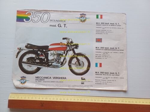 MV Agusta 350 B Scrambler - GT accens. puntine 1972 …