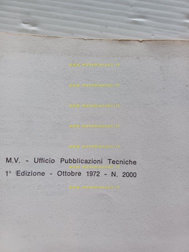 MV Agusta 350 B Sport - Turismo Elettronica 1972 manuale …