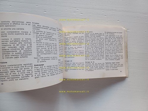 MV Agusta 350 B Sport - Turismo Elettronica 1972 manuale …