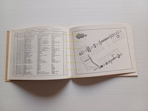 MV Agusta 350 B Turismo Puntine 1971 catalogo ricambi originale …