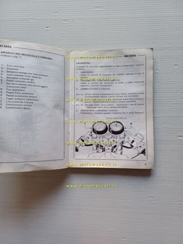 MV Agusta 350 Sport Ipotesi 1975 manuale uso manutenzione libretto …