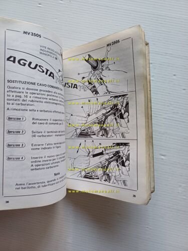 MV Agusta 350 Sport Ipotesi 1975 manuale uso manutenzione libretto …