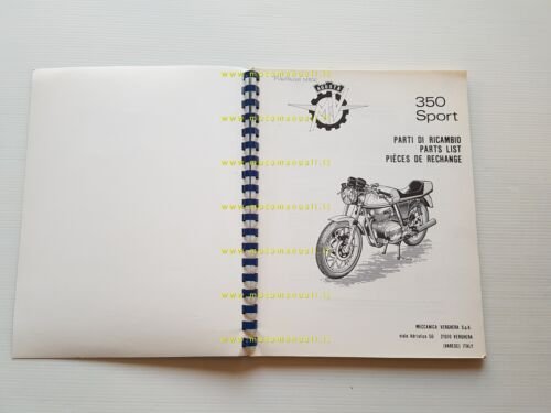 MV Agusta 350 Sport Ipotesi catalogo ricambi originale spare parts …