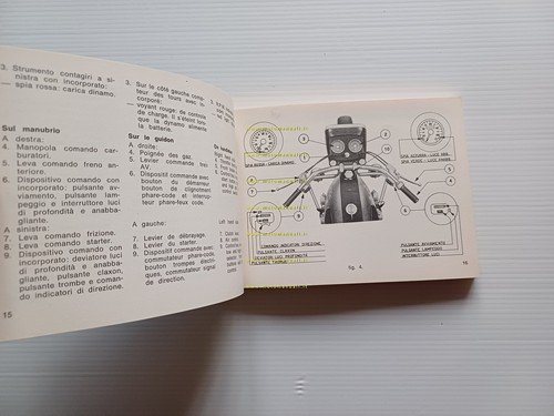 MV Agusta 600 4C 1968 manuale uso manutenzione originale owner's …