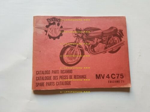 MV Agusta 750 4C Sport 1971 catalogo ricambi originale spare …